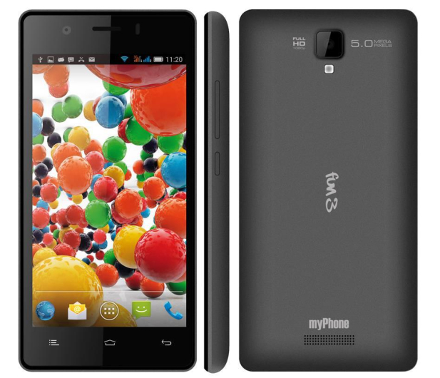 myPhone FUN 3 Dual SIM czarny + słuchawka BT - 215420 - zdjęcie